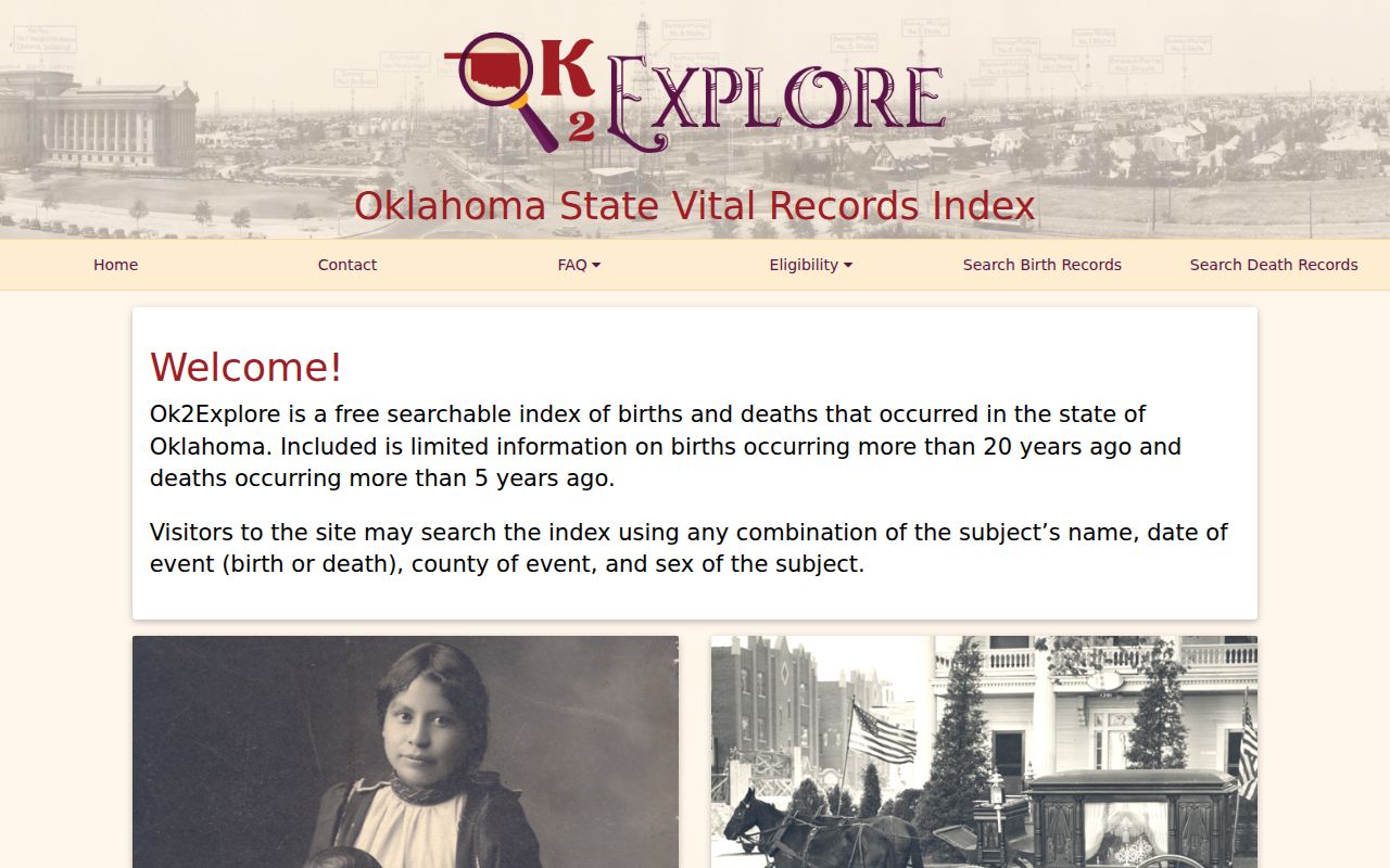 Del City residents directory OK2Explore vital index search